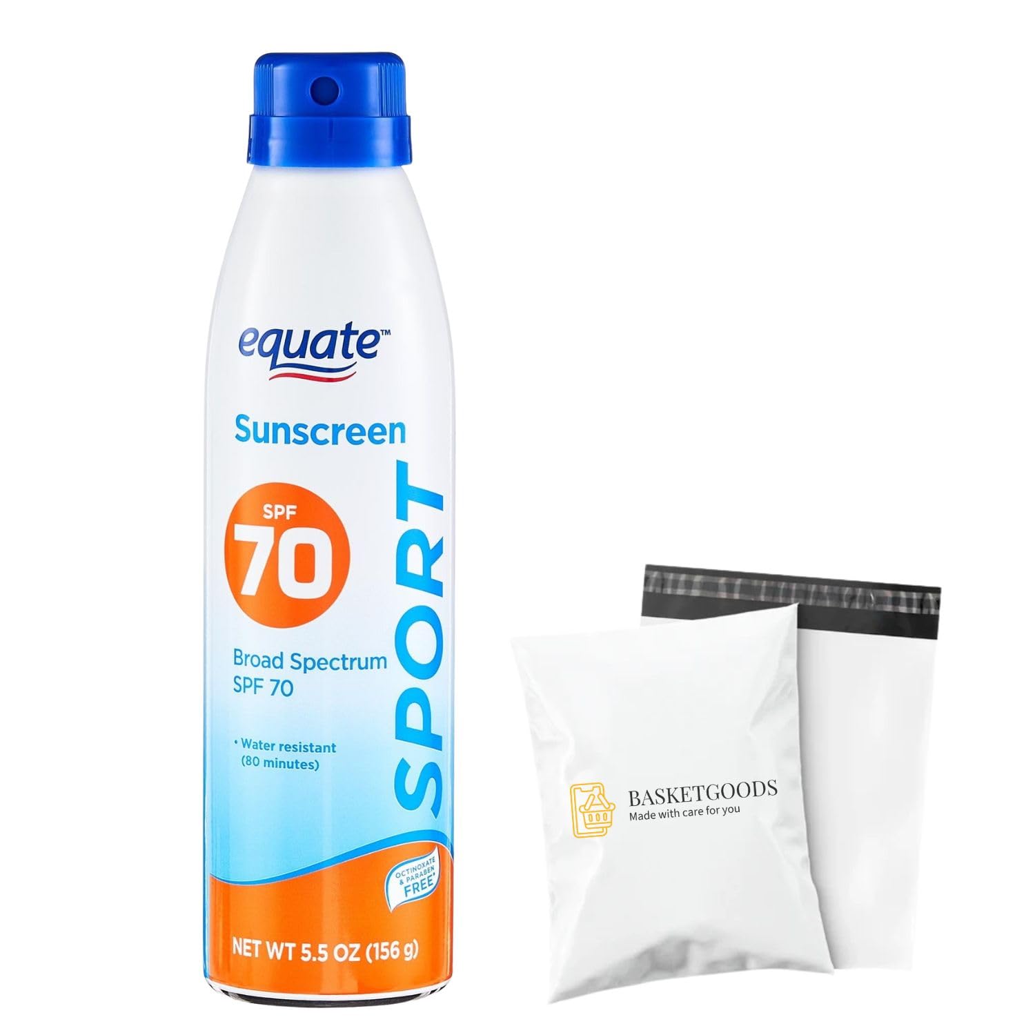 Equate Sunscreen SPF 70- Sport Broad Spectrum Spray pack of 1 Set By Basket Goods