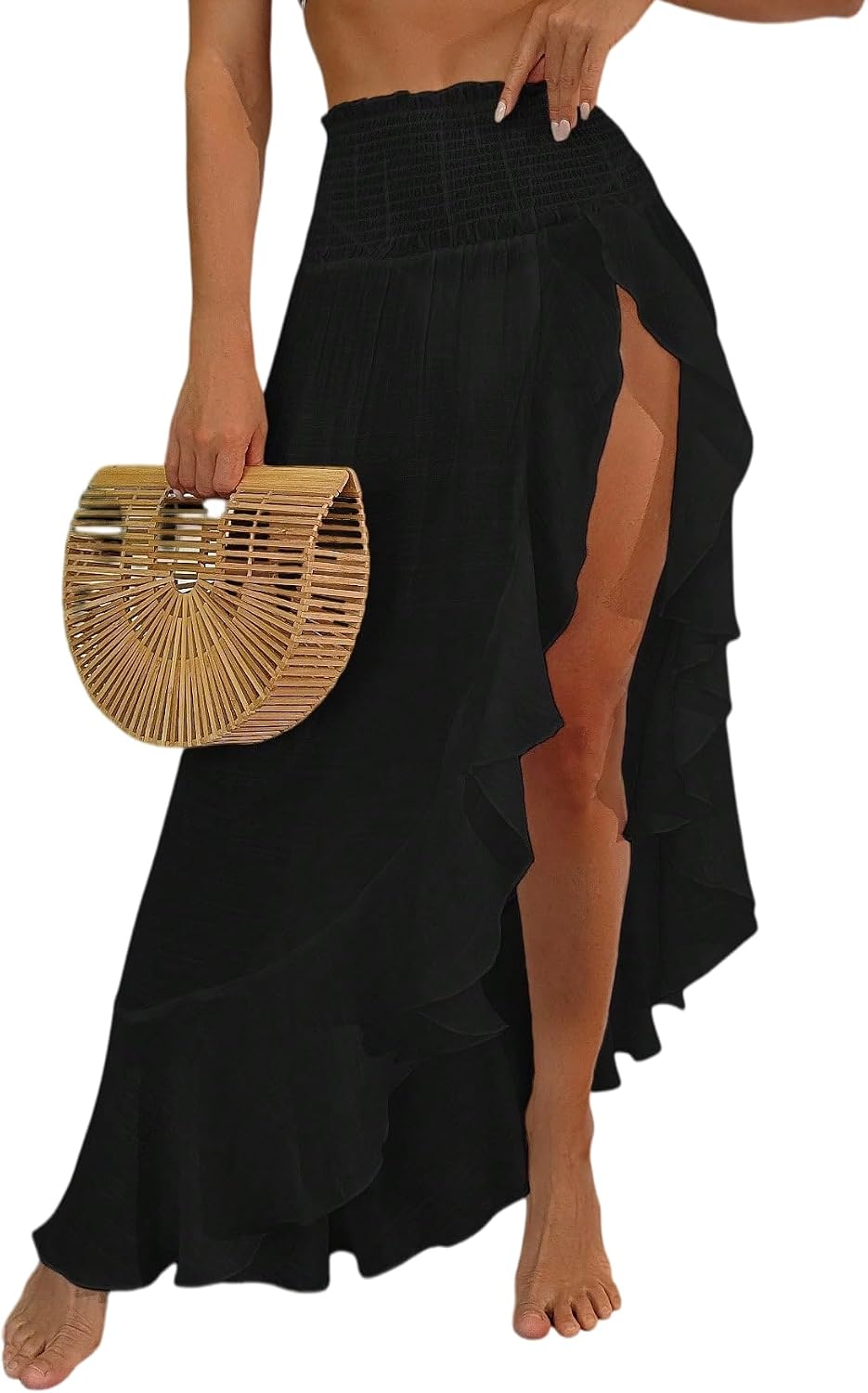 Women's Bathing Suit Skirt Cover Up Pareos De Playa Sarong Sheer Beach Bikini Coverups Outfit Sexy for Women