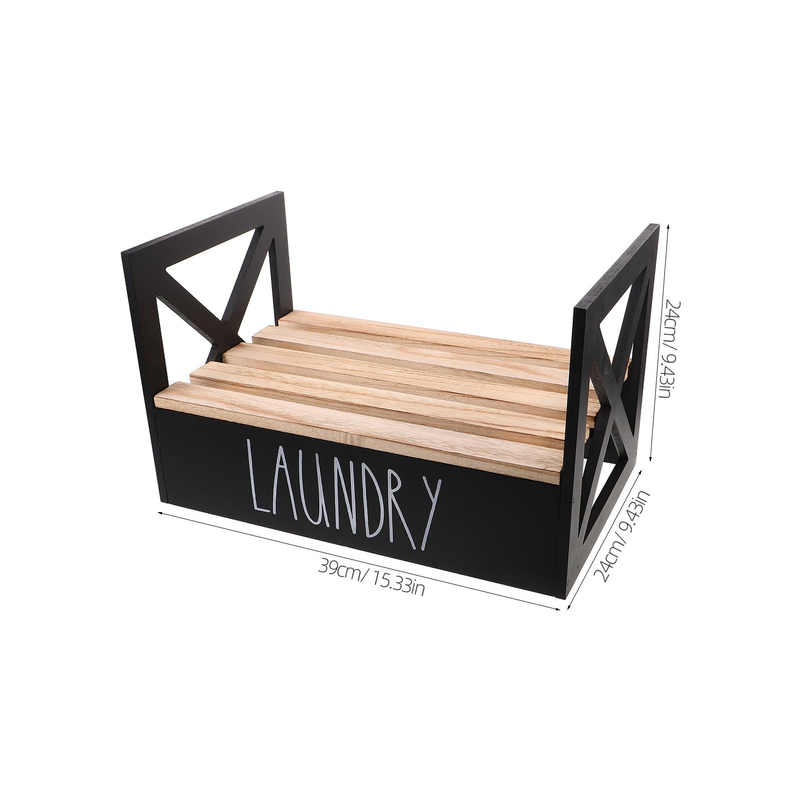 Porta detersivo per la lavanderia - Porta detersivo rustico per la nuova casa, organizer salvaspazio - Accessori indispensabili per l'arredamento in stile rustico