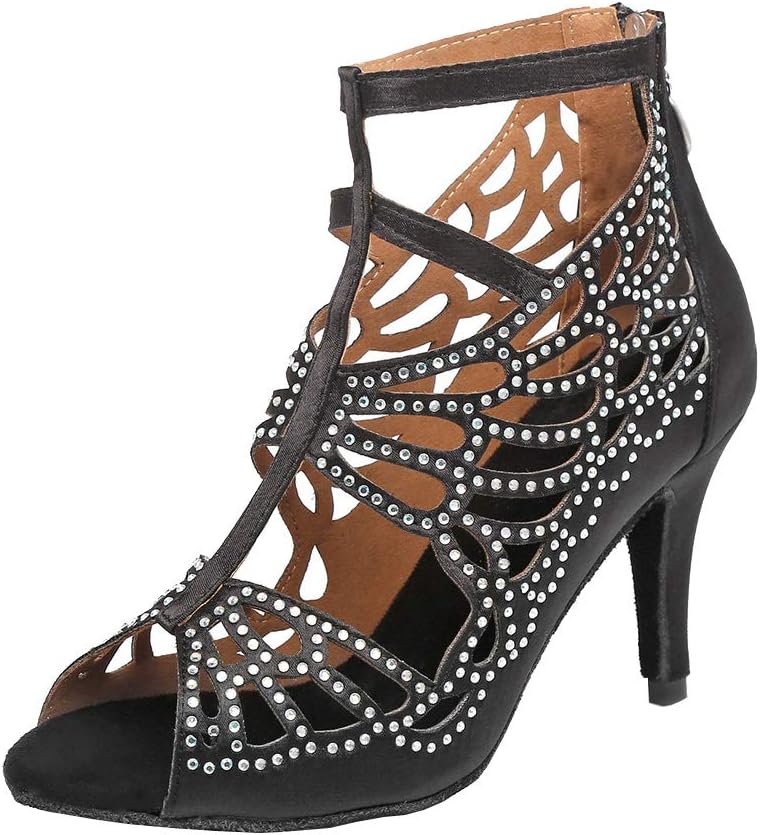 Scarpe da ballo da sala e latino americano marrone chiaro Lavinia Move Dance – 6,35 cm | Move Dance