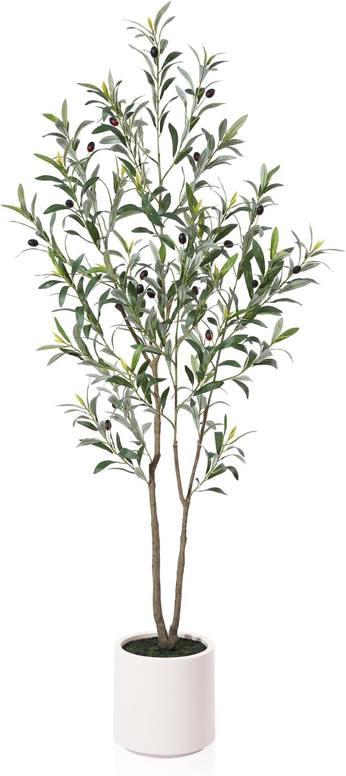 LOMANTO Artificial 5Ft Olive Tree