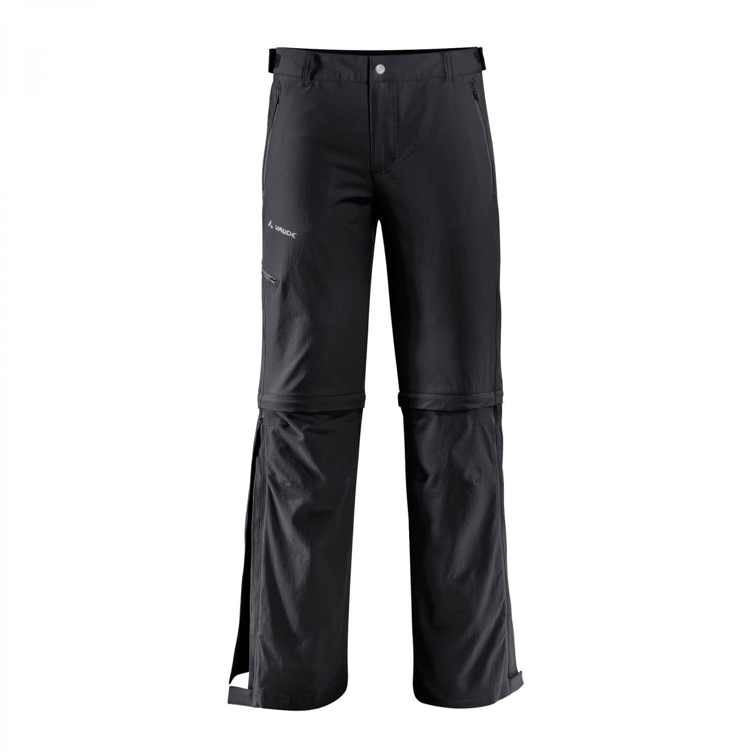 VAUDE Herren Farley Stretch T-Zip Hose II, Schwarz, 48/S, 04575