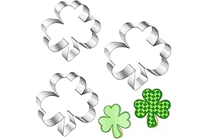 St. Patrick's Day Cookie Cutter Set: Clover Shaped Cutters for Festive Baking