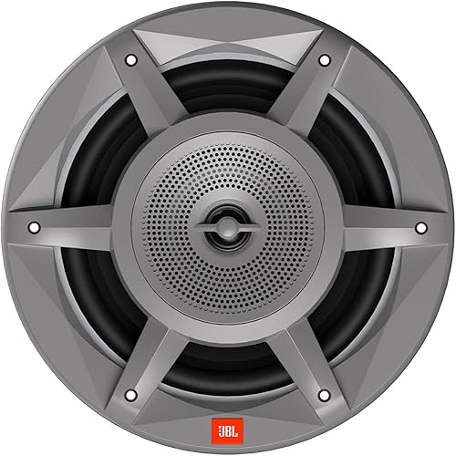 JBL StadiumMarine Convertible de tres vías de 8 pulgadas (7.874 in) con 200 vatios RMS, 500 vatios de potencia máxima, woofer de polipropileno Plus