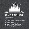 Women's Murderino Arrow Graphic Cute T Shirt Letter Printed Short Sleeve Tees Casual O-Neck Tops Size Large (Grey)