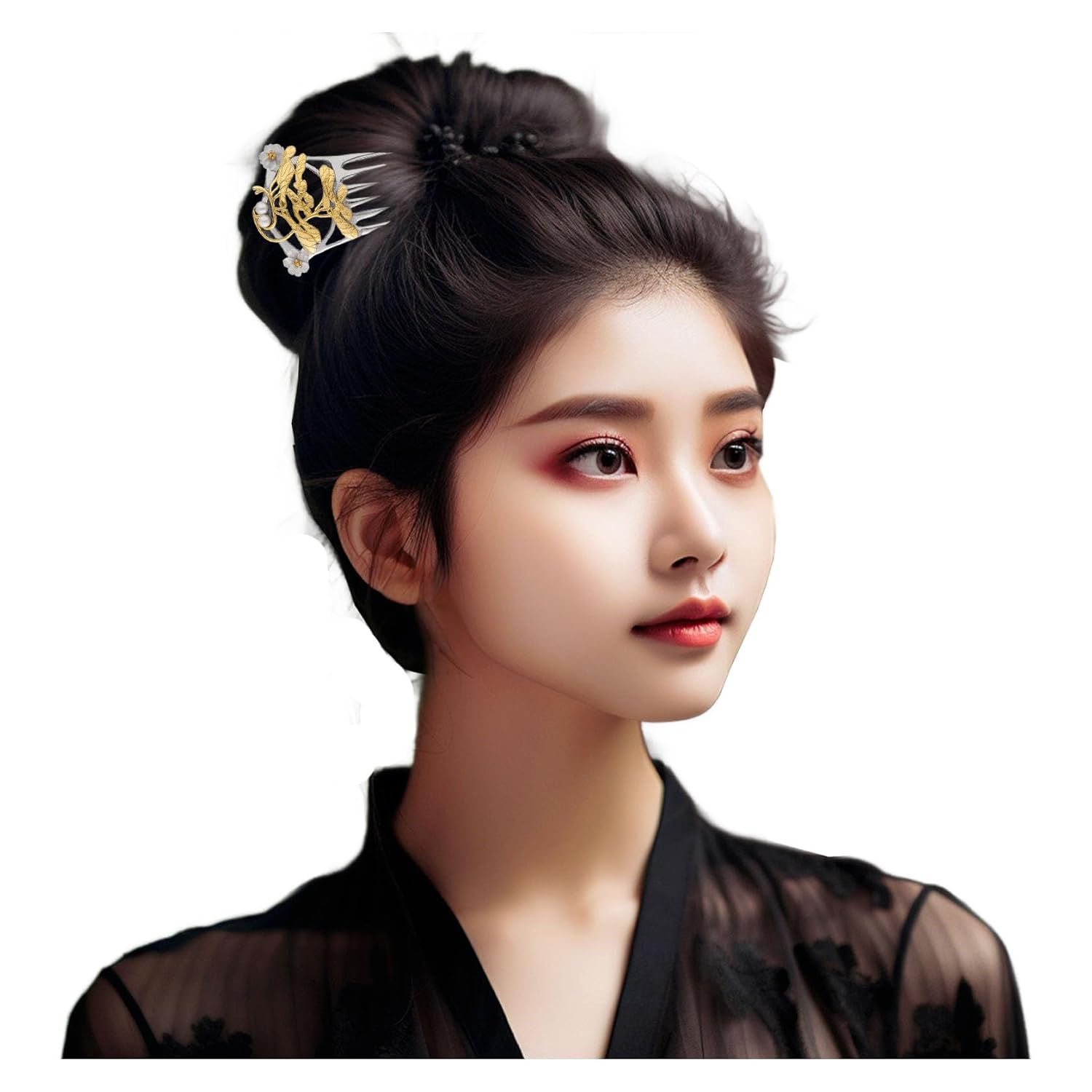 HangErFeng Exquisite Hairpin 925 Silver Accessory Women Flower Hairclip 796 onesize
