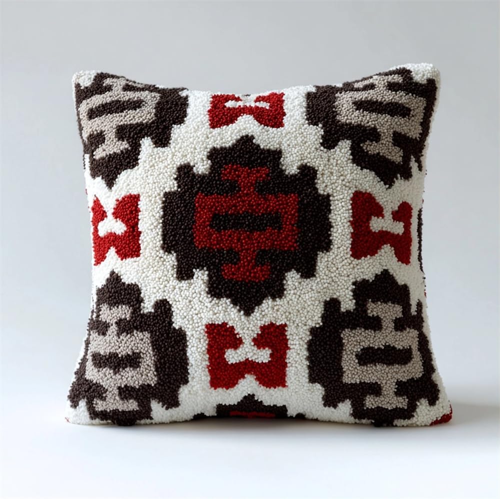 kitphoenix Latch Hook Cushion Kits for Adults Classic Pattern