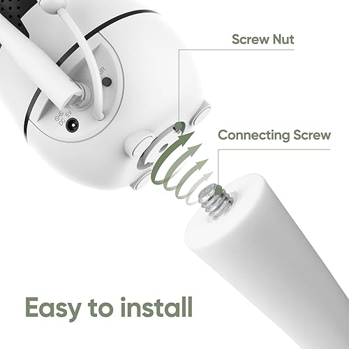 Miniatura 3 de bonoch Soporte de monitor de bebé para BBM01BBM02BBM0314 soporte de pared para cuna flexible giro versátil sin daños en la pared, soporte de cámara