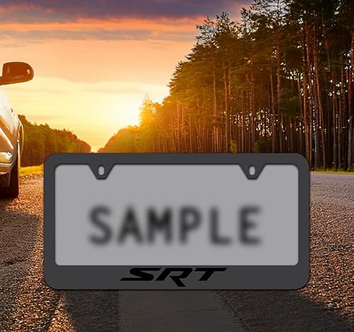 Miniatura 2 de Dodge SRT - Marco de matrícula de metal sólido negro