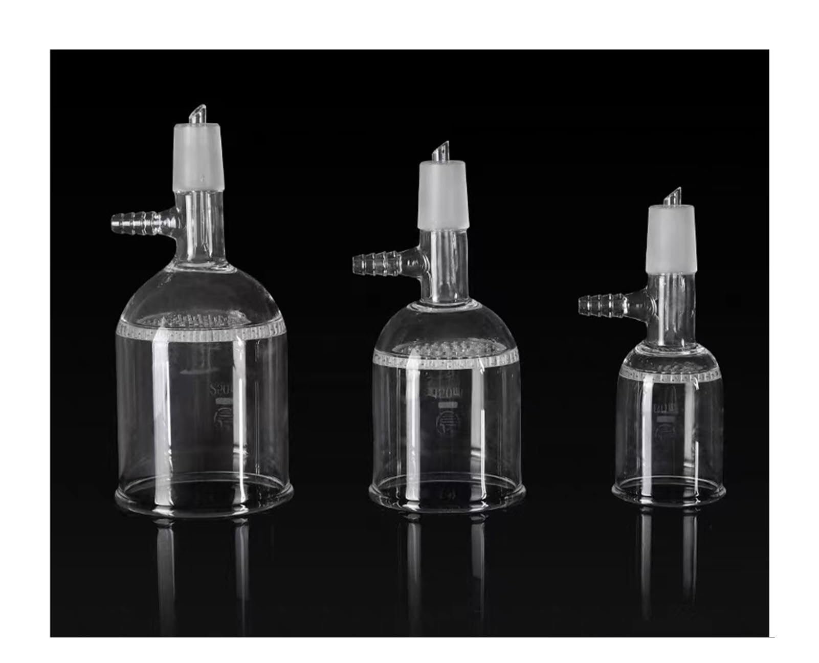 ZGHSWM Embudo de Filtro de succión de Vidrio for Laboratorio con Placa de Filtro de Orificio de Vidrio, 35 ml, 60 ml, 100 ml, 150 ml, 250 ml, 500 ml, 1000 ml, 2000 ml, n.° 24, 1 Unidad(1000ml)
