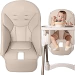 Baby Dining Chair Cover | PU Leather Dining Chair Cushions | High Chair Cushion Cover, Comfortable Multifunctional Seat Cover for Peg Perego, Kosmic Jané, Baoneo, Siesta Zero3