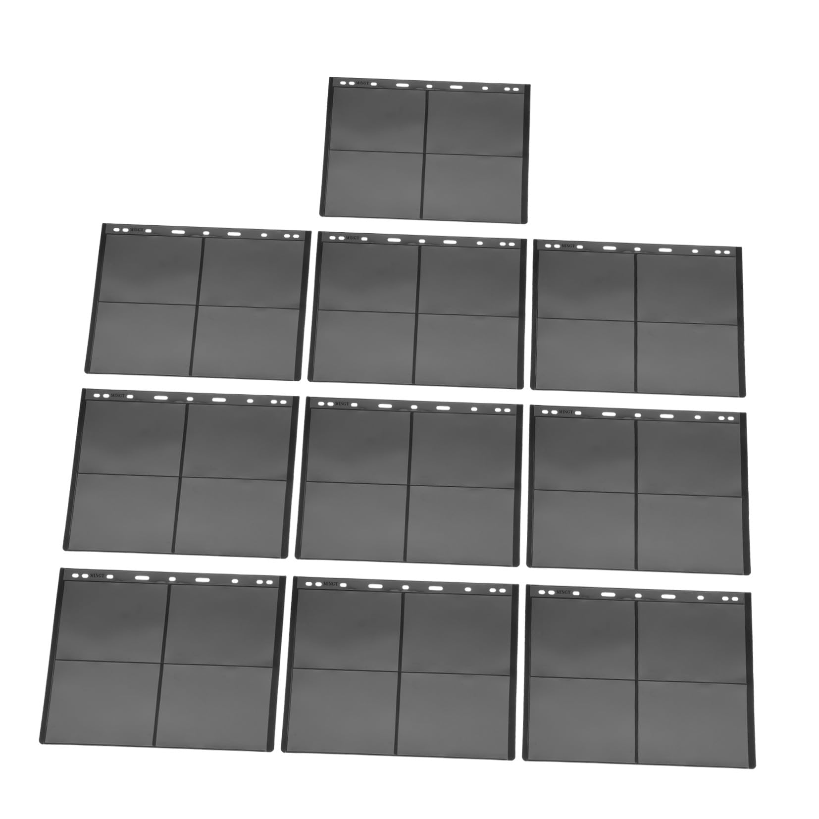 Hojas para Álbum de Sellos en Pvc Negro Mantener Organizados Coleccionables y Sellos
