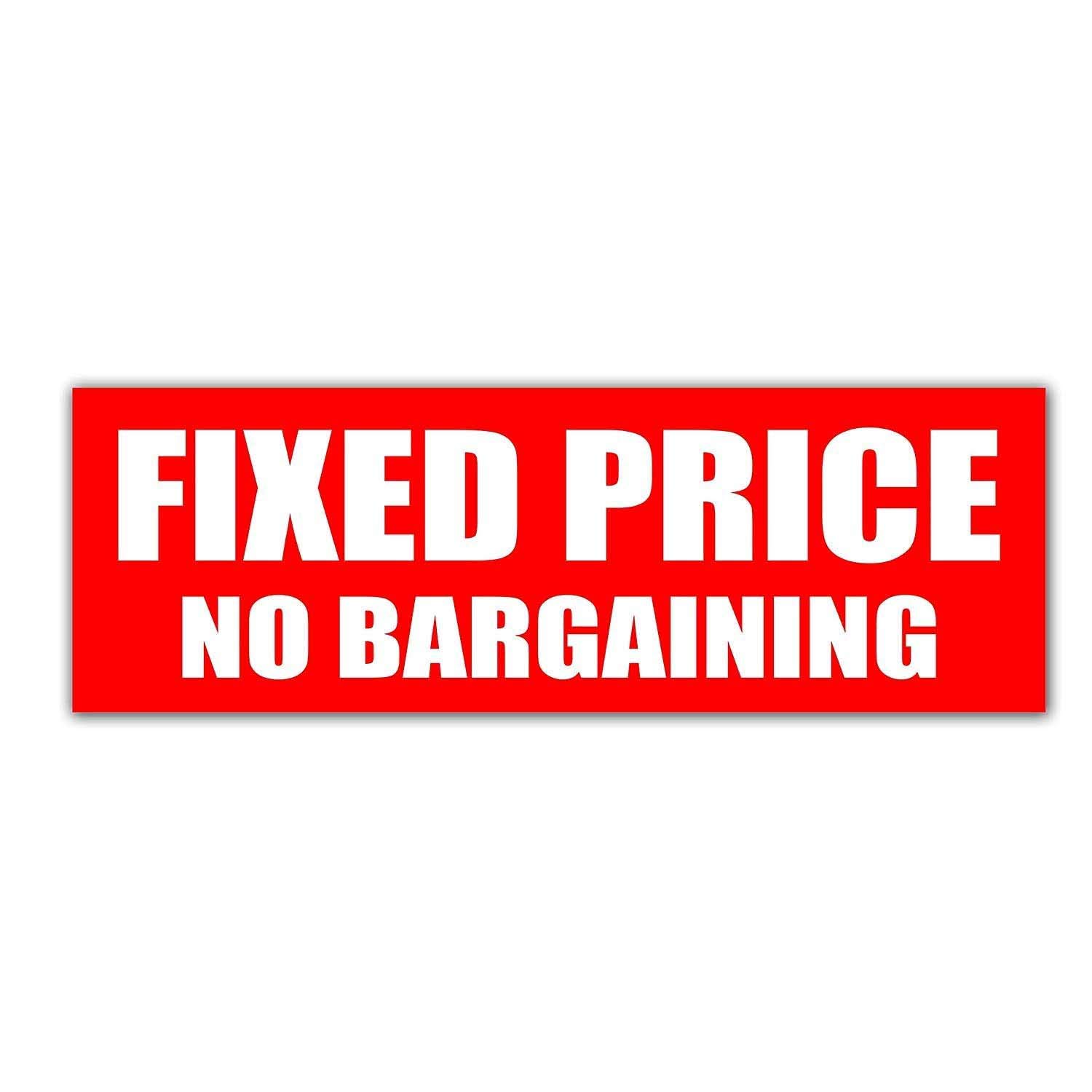 SIGN EVER™ Fixed Price No Bargaining 3mm Standard Sign Board Office