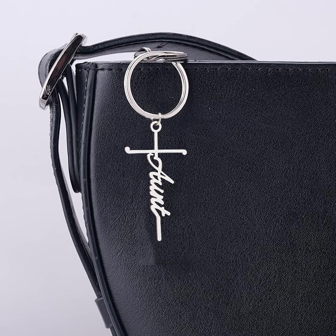 RZKING Stainless Steel Faith Cross Keychain for Women, Christian Gifts for Women, Baptism Confirmation Christmas Gifts - Image 6