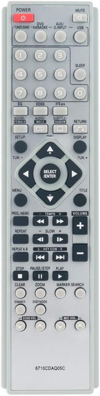 ALLIMITY 6710CDAQ05C Remote Control Replace for LG DVD System LF-K9150X LF-K9350X LF-K9350Q LF-K9350A/X LFS-K9350C LFS-K9350T LFS-K9350V LF-K9150Q LF-K9150A/X LFS-K9150V