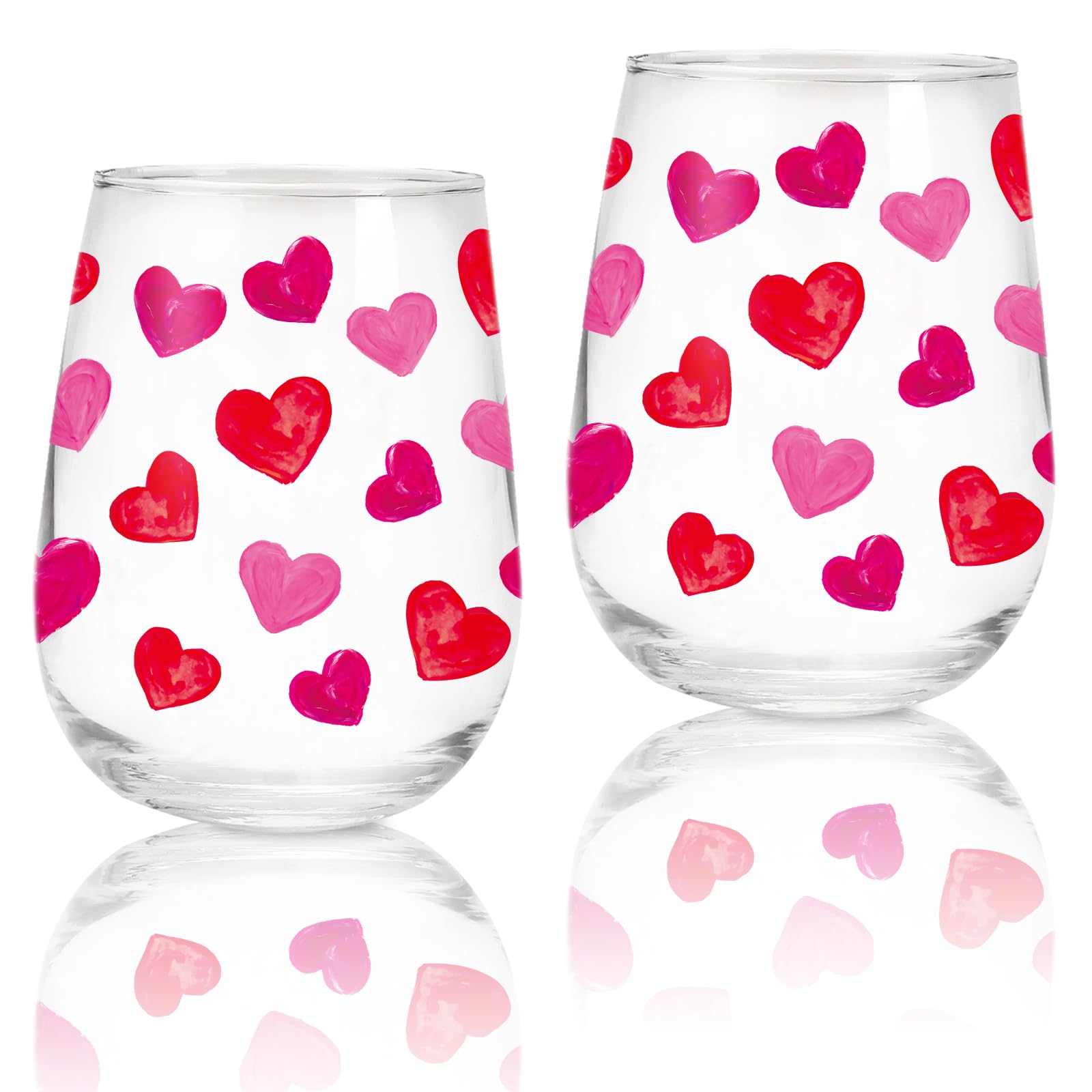Verres à vin sans pied Saint-Valentin pour un dîner romantique réussi