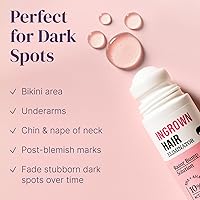 Vista 6 de Eliminador de Vellos Encarnados con Removedor de Manchas Oscuras, Tratamiento para Vellos Encarnados para Área del Bikini y Tratamiento