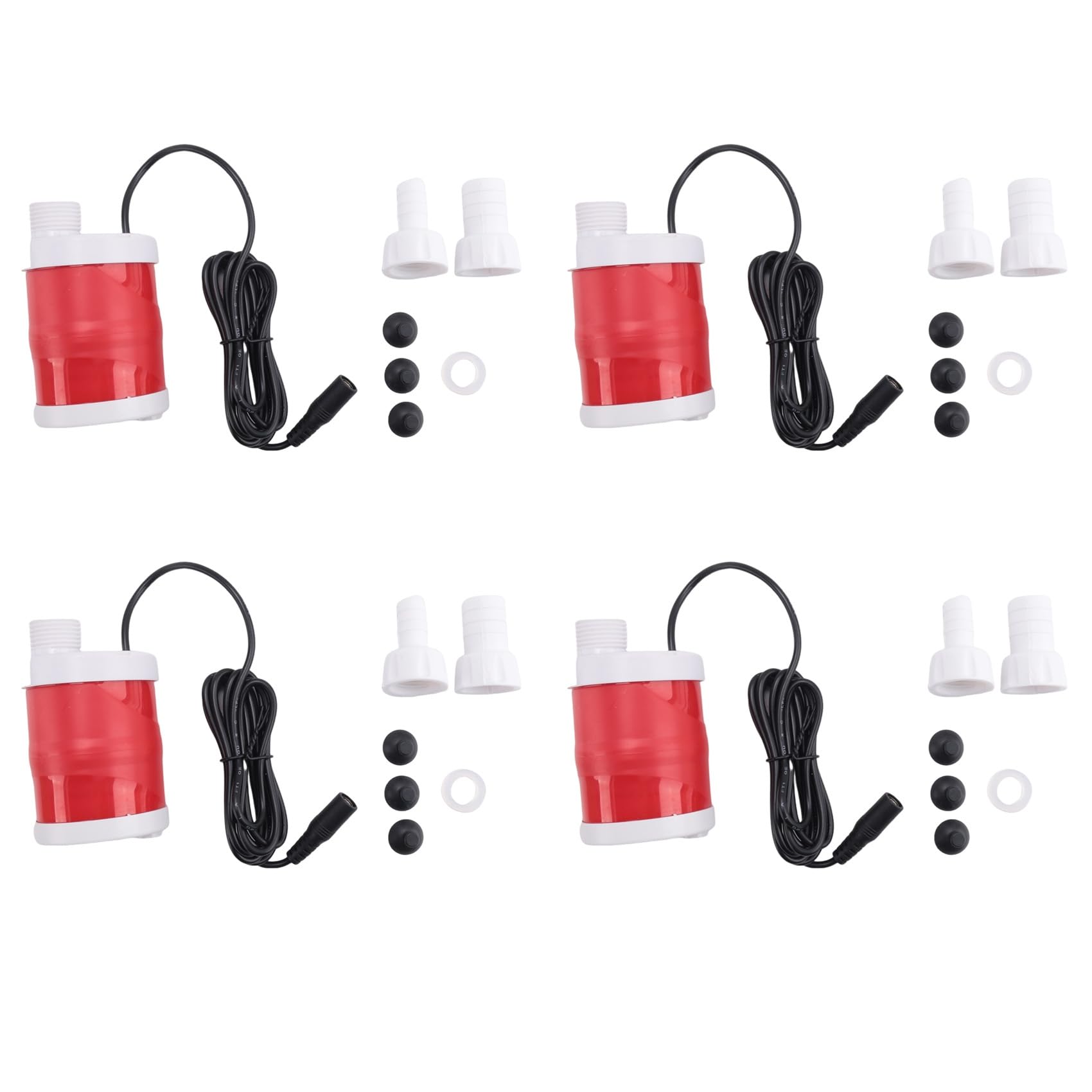 Jnchdghwa Photo Color 4X Dc12v 20W Submersible Pump High Lift Fountain Pump High Brushless Dc Pump For Home Pond Fish Tank Fountain