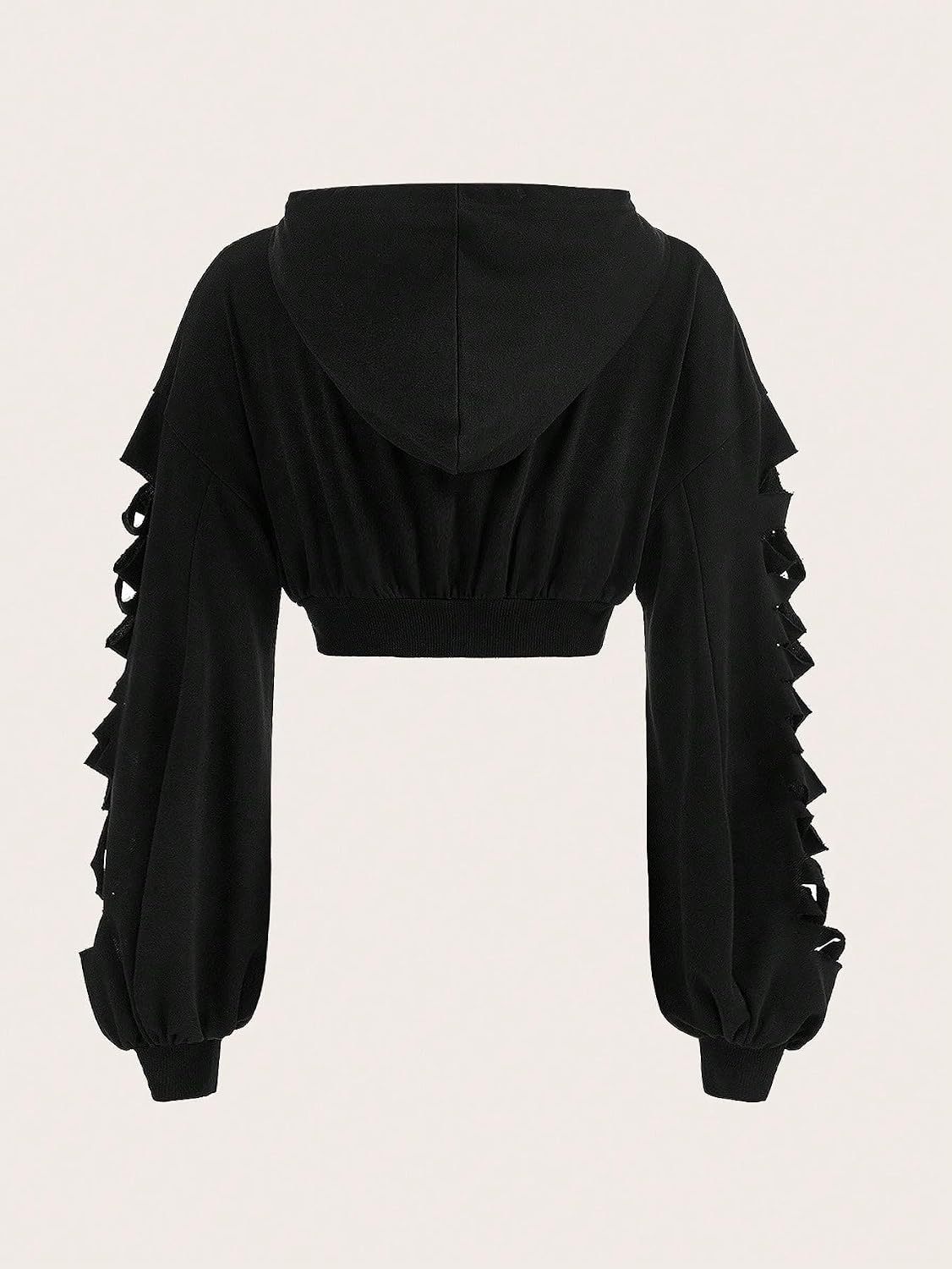 WDIRARA Women's Skeleton Skull Graphic Print Hoodie Drop Shoulder Drawstring Sweatshirt Zipper Up Long Sleeve Crop Top