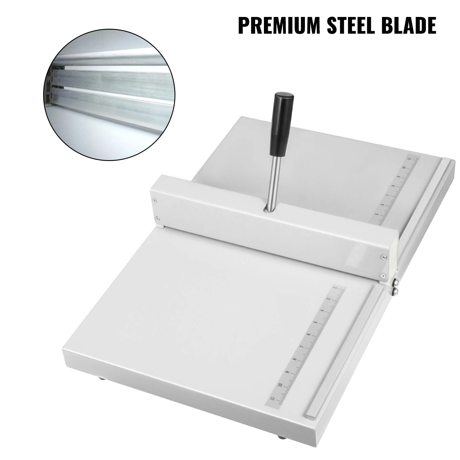 Hochpräzise manuelle Falzmaschine 350 mm, Scrapbooking-Werkzeug mit Positionierlineal I zum Falzen von Papier bis zu 450 g für Bastel- und DIY-Projekte