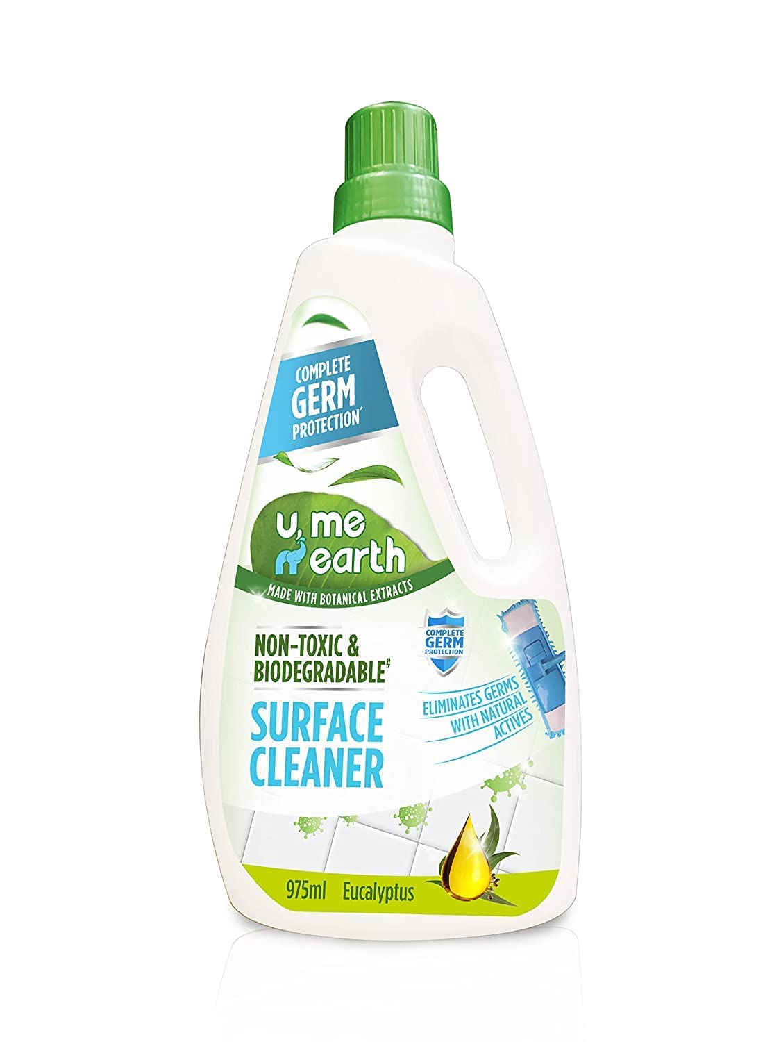 U Me N Earth Liquid Disinfectant Floor & Surface Cleaner |Natural, Non-Toxic & Biodegradable | Effective Germ Protection for Hospitals Homes Offices, Commercial Spaces | Eucalyptus |975 ML (Pack of 1) (B09S5P6JGC) Amazon Price History, Amazon Price Tracker