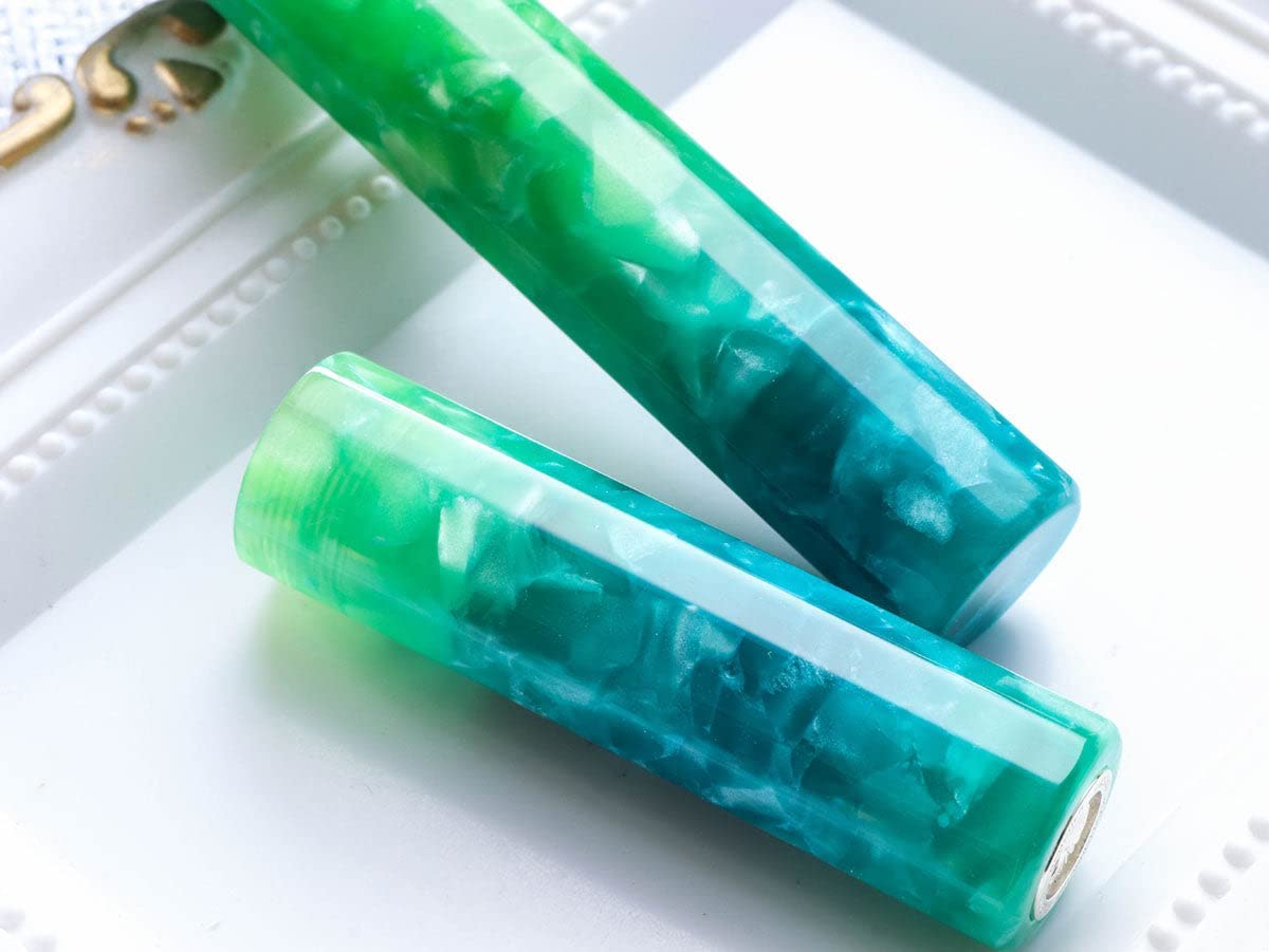 Amazon | WANCHER 万年筆 カレイド万年筆 グリーン 紫水 KALEIDO 12
