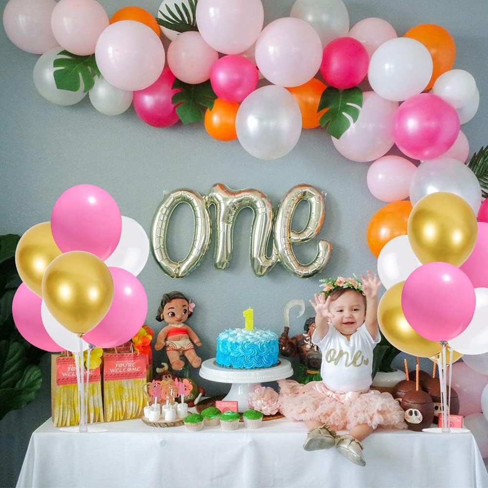 TONIFUL Balloon Stand Kit 5 Sets, Clear Table Balloon Holder with 35 Balloon Sticks 35 Balloon Cups and 5 Balloon Base for Brirthday Wedding Party Decorations