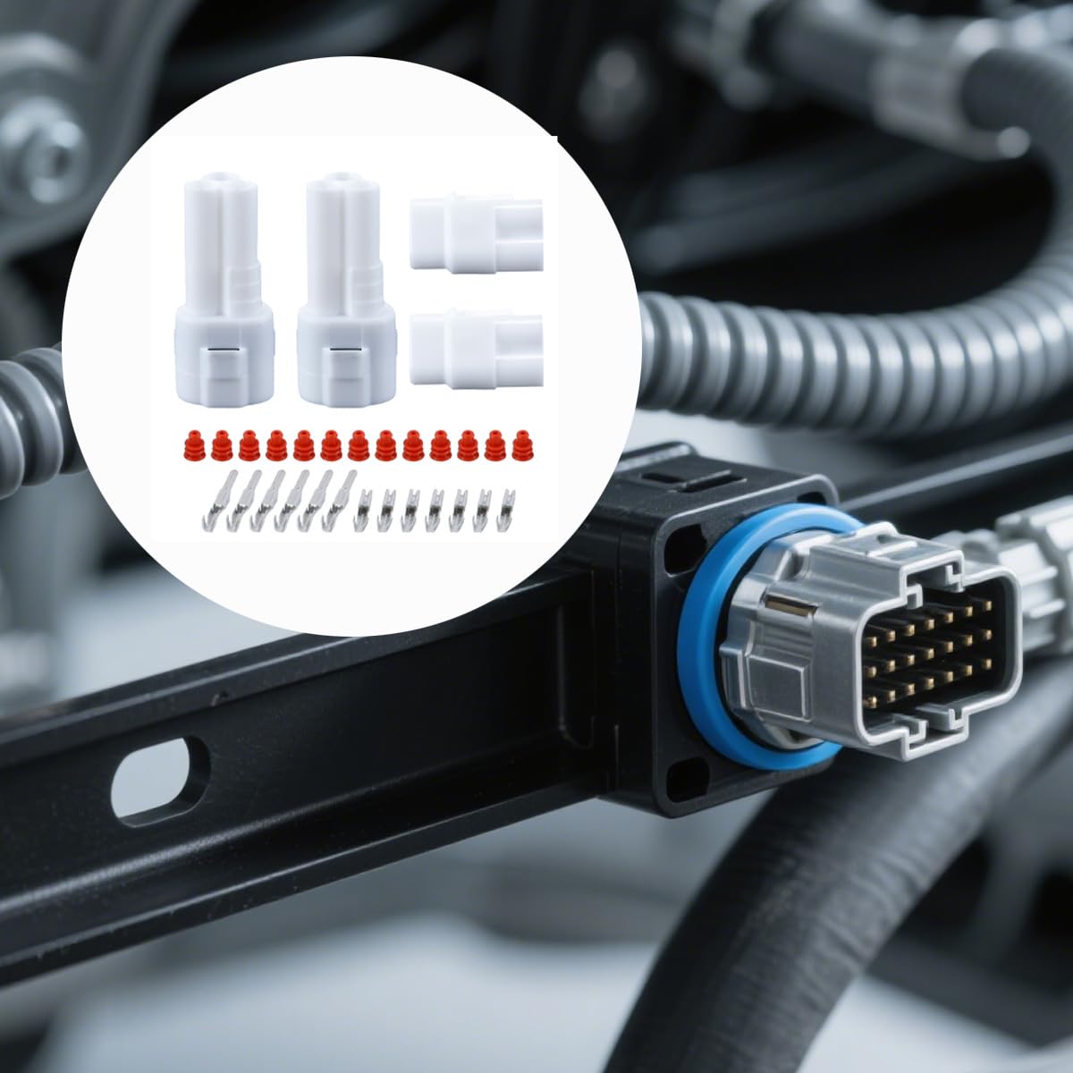 2 set di connettori per moto a 3 pin, connettore automobilistico maschio femmina a 3 pin 6187-3231 6180-3241 DJ7031F-2-11/21