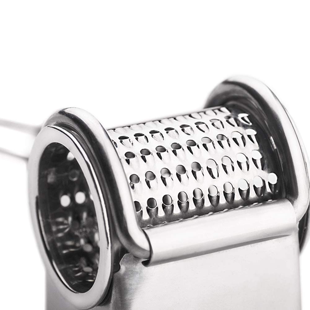 Râpe à fromage, râpe manuelle rotative en acier inoxydable, outil de cuisine à manivelle pour râper et déchiqueter facilement