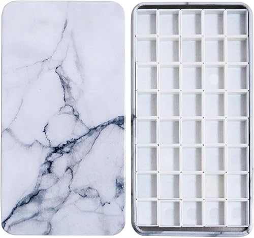 Miniatura 15 de FCLUB Paleta de acuarela vacía, 20 pozos con tiras magnéticas y ligera, paleta de acuarela de metal, soporte para pintura, paleta de pintura