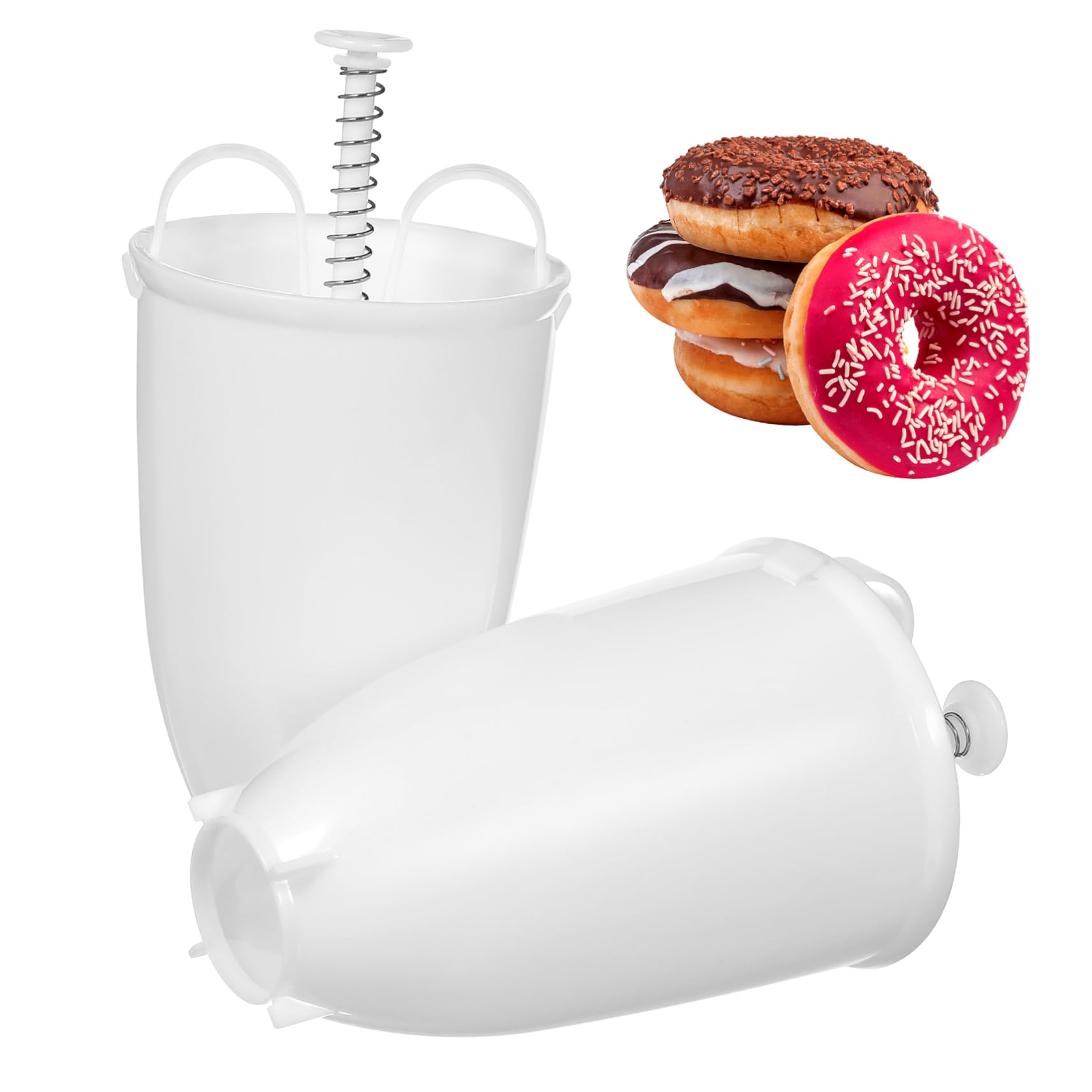 PRETYZOOM Doughnut Moulds Maker Set Easy to Use for Levels Present for Baking Lovers