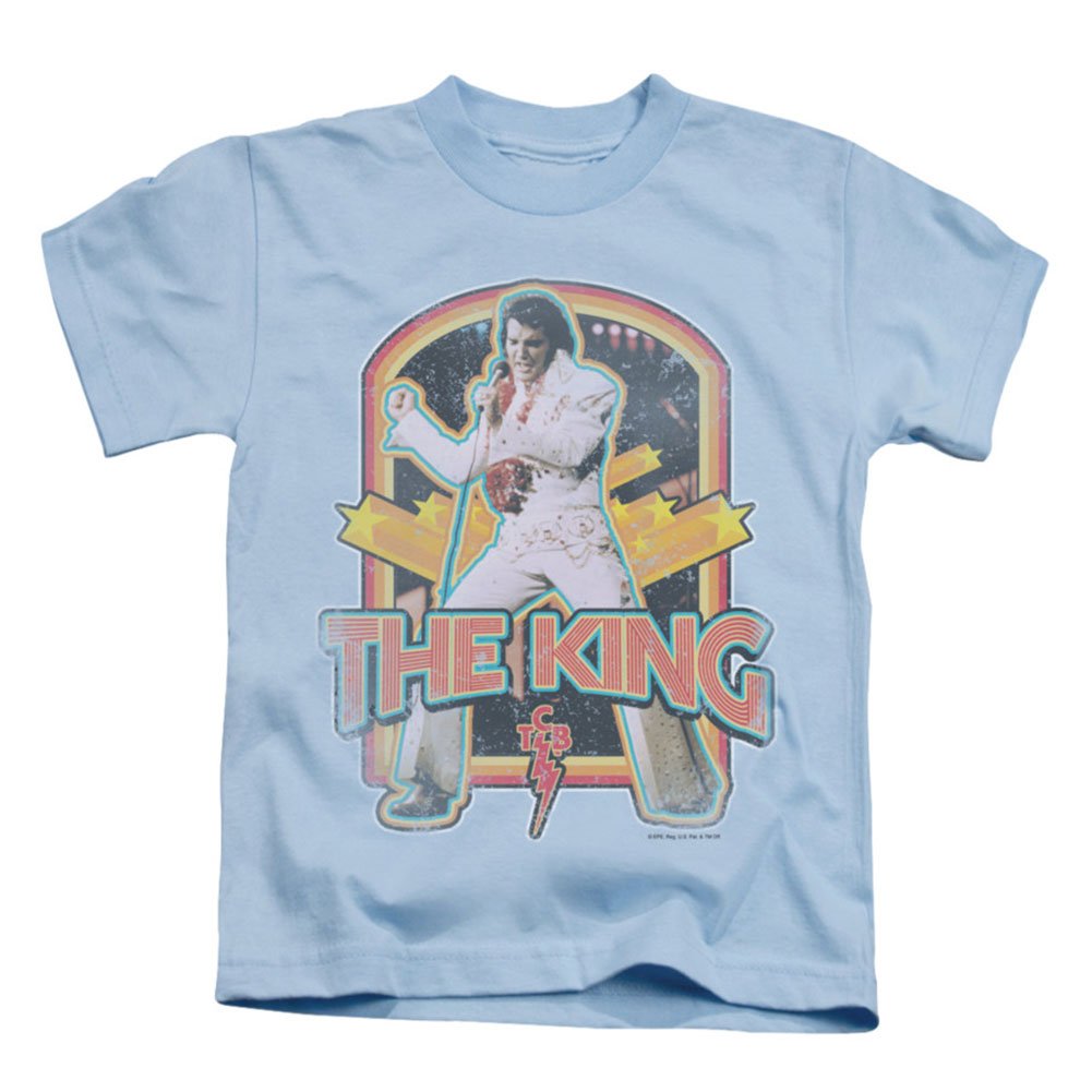 Juvenile: Elvis Presley - Distressed King Kids T-Shirt Size 4