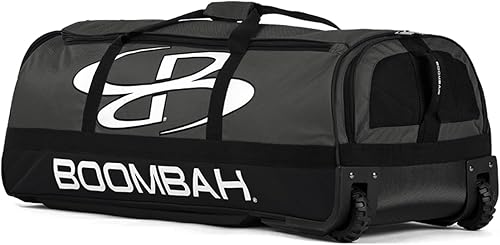 Miniatura 4 de Boombah Brute - Bolsa para bates rodantes, 35 x 15 x 12-12 pulgadas, múltiples opciones de color, capacidad para 4 bates y espacio para equipo,