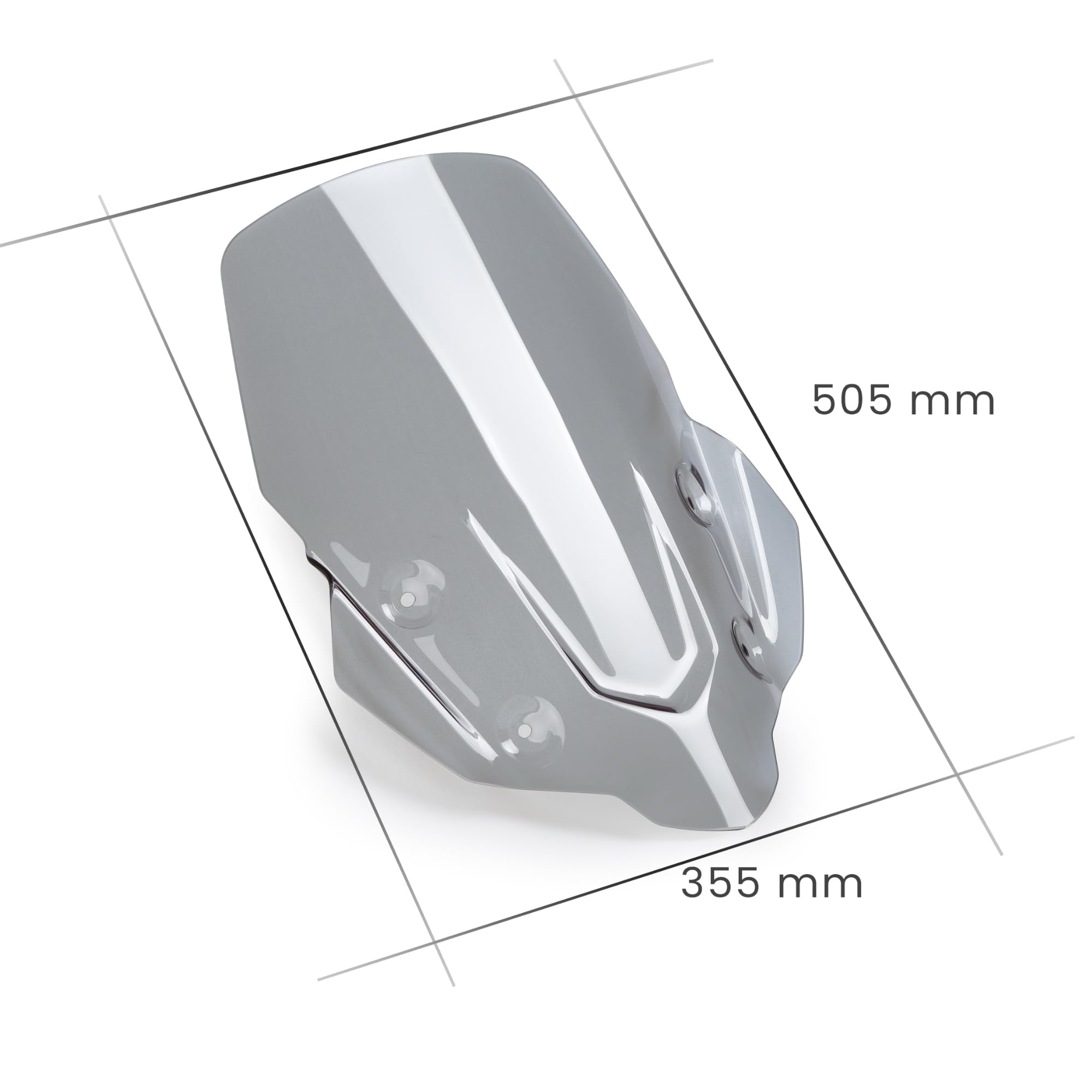 Cupolino Parabrezza Plexiglass JD9 TOURING Trasparente Compatibile con Honda XL 750 TRANSALP 2023-2024