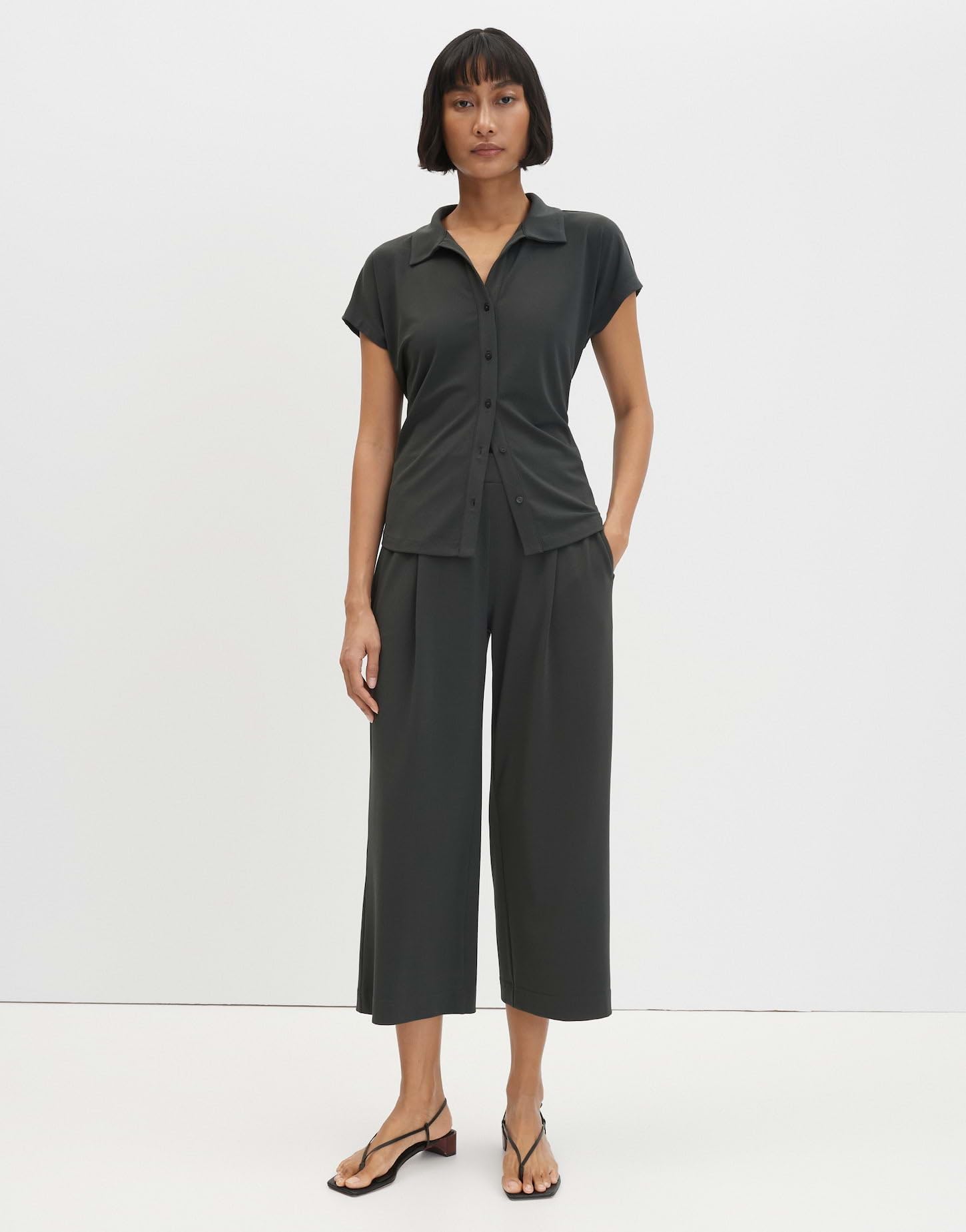 someday Damen Kurzarmshirt | Shirt aus knitterarmen Jersey Regular Fit