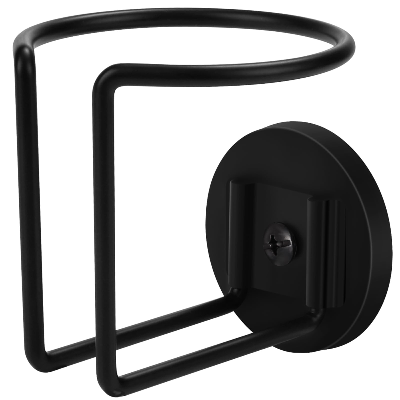 Magnetic Cup Holder, Portable Strong Magnetic Cup Caddy, Stainless Steel Magnetic Drink Holder for Tractor Mower Truck School Bus Refrigerator Treadmill, Magnet Can Holder on Metal Surface (Black)