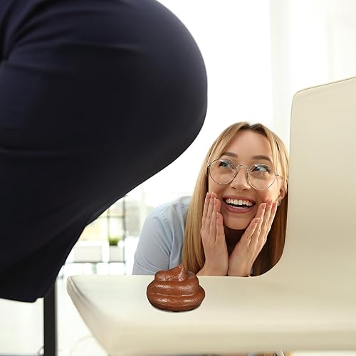 Miniatura 9 de NUOBESTY Poop Car - Taburete de simulación de plástico con control remoto de juguete con acción giratoria y pedos para Halloween, fiesta del día de