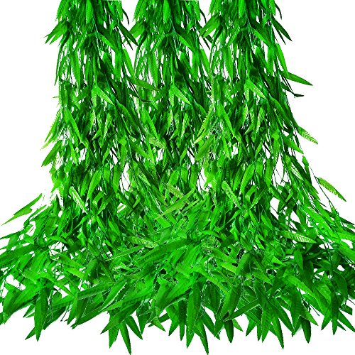 MZTD (12pcs x 2m) Hiedra Artificiales Artificial Hiedra Guirnalda Plantas Artificiales Verde Hojas de Balcón y Cerca, Oficinas Cocina Seda Guirnalda Decorativo, (50PCS*1.9M)