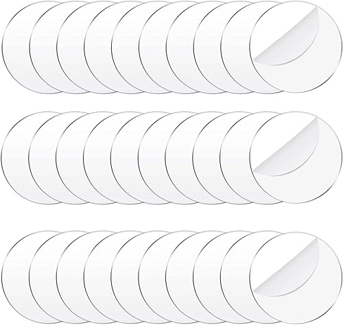 30 discos circulares de acrílico transparente de 3 pulgadas círculos acrílicos transparentes en blanco para tarjetas de hitos mensuales de bebé
