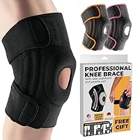 Vista 14 de DR. BRACE ELITE - Rodillera con estabilizadores laterales y almohadillas de gel para la rótula, máximo soporte para dolor de rodilla y recuperación