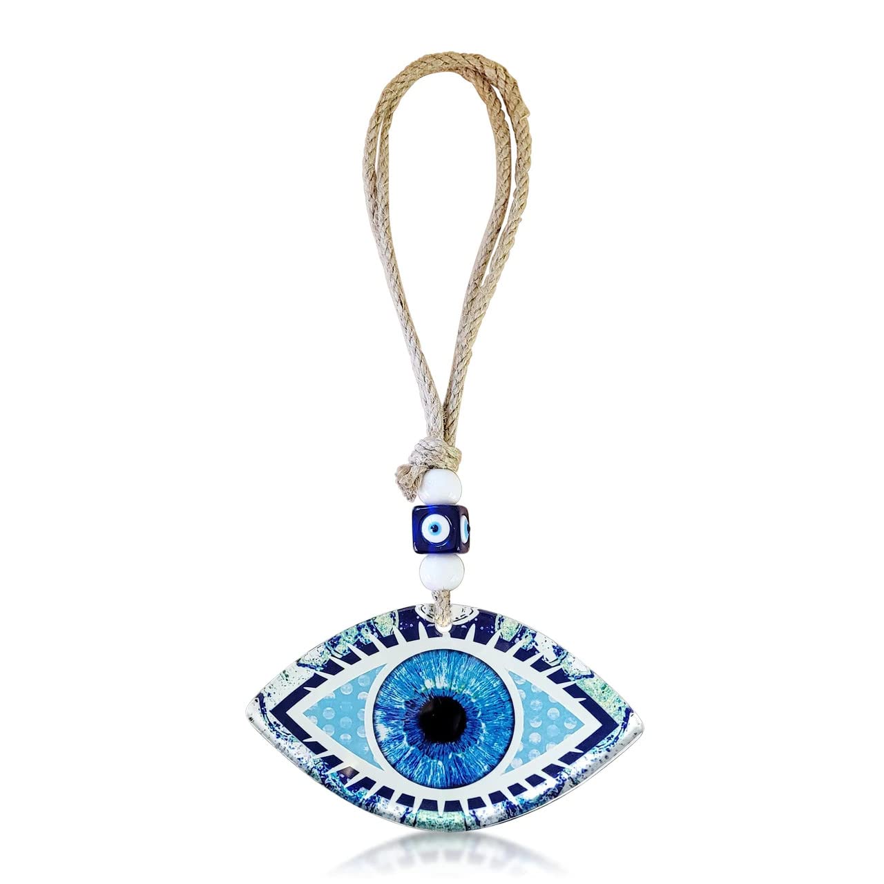 MYSTIC JEWELS - Evil Eye Crystal Wall Decoration for Home Lucky Amulet Gift Birthday (Model 3)