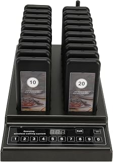 Sistema de Pager de Restaurante de Alta Sensibilidade 3 Modos de Alerta Espera Longa Food Truck Sistema de Pager para Departamento de Vendas de Lojas de Alimentos (plugue americano)