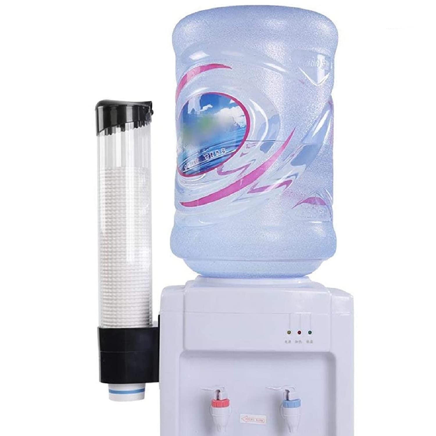 FRENYEAR Wall Mounted Plastic Drinking Water Cup & Glass Dispenser Holder Rack and Storage (Black) (B09NQH179F) Amazon Price History, Amazon Price Tracker