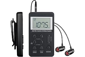 Pocket-Sized AM/FM Walkman Radio: Perfect for Active Lifestyles