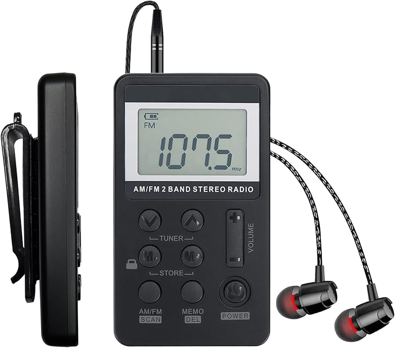 SWDSTP Mini Portable AM FM Radio, Personal Radio with Excellent Reception