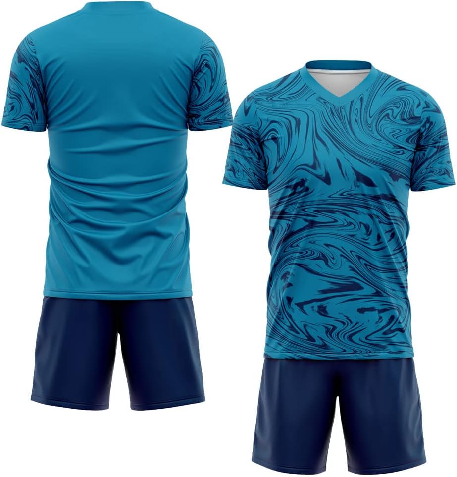 Custom Soccer Jersey Kids Adults Personalized Soccer T-Shirts with Team Name Number Logo - Image 3