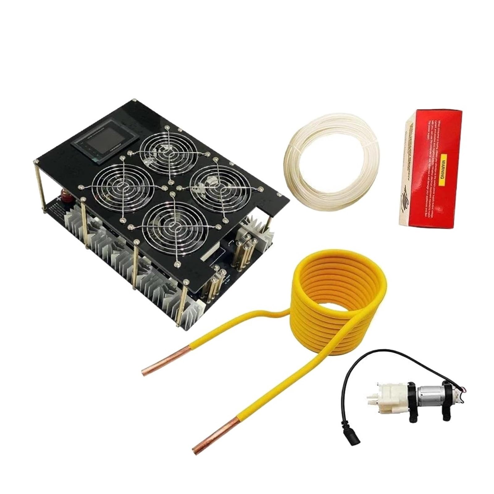 Nagrzewnica indukcyjna Nagrzewnica indukcyjna ZVS o mocy 5000 W. Płyta PCB do ogrzewania indukcyjnego wysokiej częstotliwości Stopiony metal + cewka + pompa(With 70ml crucible)