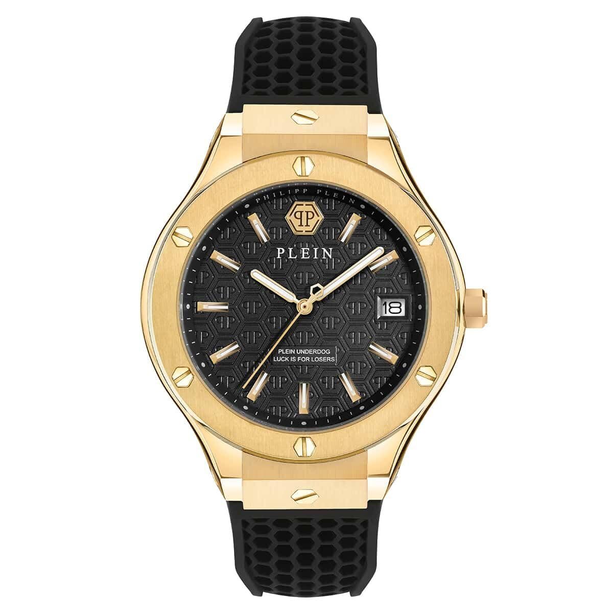 Philipp Plein Men's Analogue Quartz Watch with Silicone Strap PWUFA0225