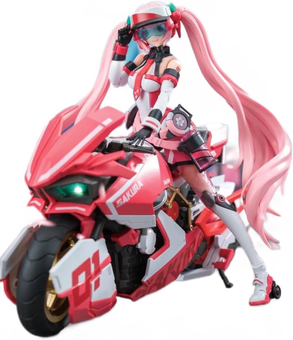SOSKILL YOLOPARK Sakura Armored Girl Movable 1/12 Plastic Model with Bike