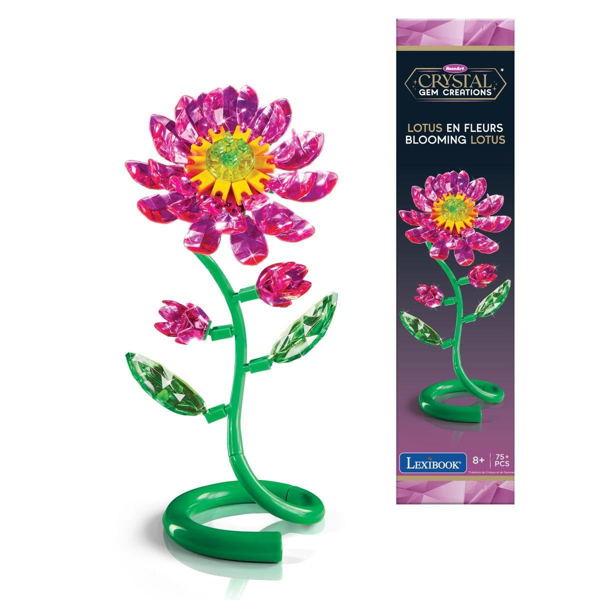 LEXIBOOK, Crystal Gem Lotus Flower, Green Rose, CRSS61LXB